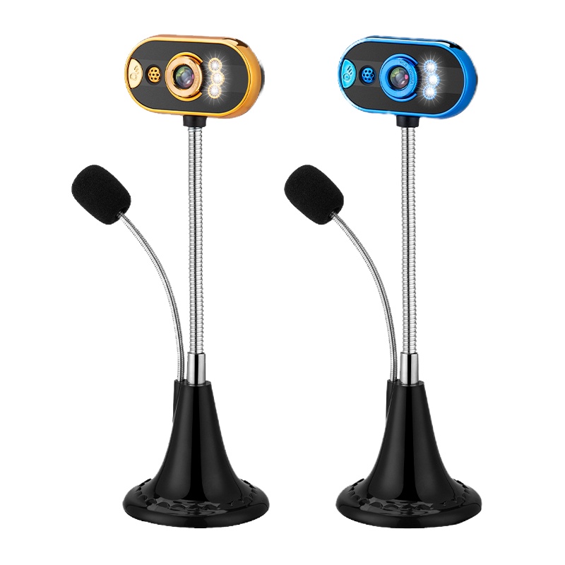 电脑摄像头带麦克风台式机笔记家用免驱usb外置视频头话筒夜视网课教学上课驾校英语学习直播设备一体机通用智能摄像机尚辉