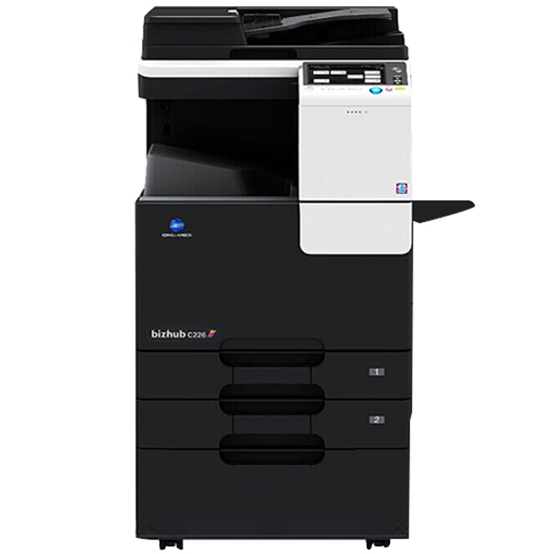 柯尼卡美能达C226 A3彩色激光双面打印机一体机 复印机复合机 标配+输稿器+无线网络+底柜