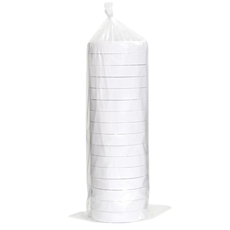 得力 30415棉纸双面胶带36mm*10y*80um白色 8卷/袋