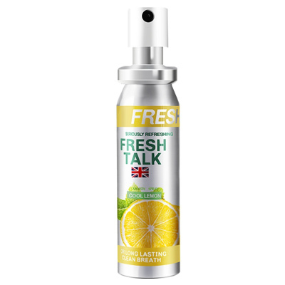 英国Fresh talk口气清新剂口腔喷雾男女去口臭便携装20ml /1支 柠檬味口喷