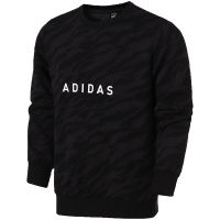 【自营】adidas男服卫衣圆领套头休闲运动服DT2478 L DT2478黑色