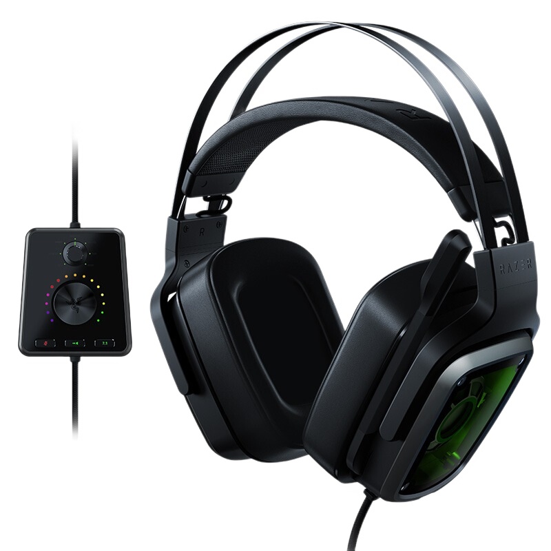 雷蛇(Razer) 雷蛇迪亚海魔7.1V2耳机+德国坦克傲龙7.1USB声卡组合装
