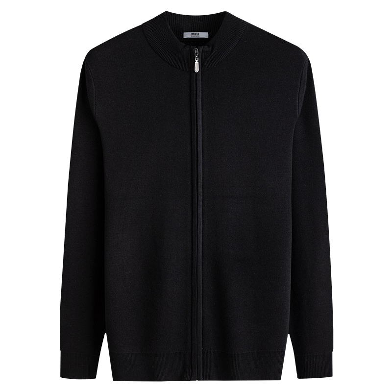 雪中飞秋冬新款男针织衫开衫休闲百搭拉链针织外套