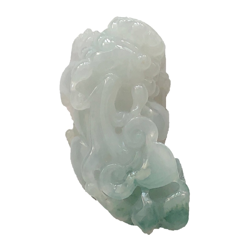 缘源珠宝 天然A货 翡翠吊坠 冰糯种貔貅翡翠吊坠 男女通用挂件 附送证书