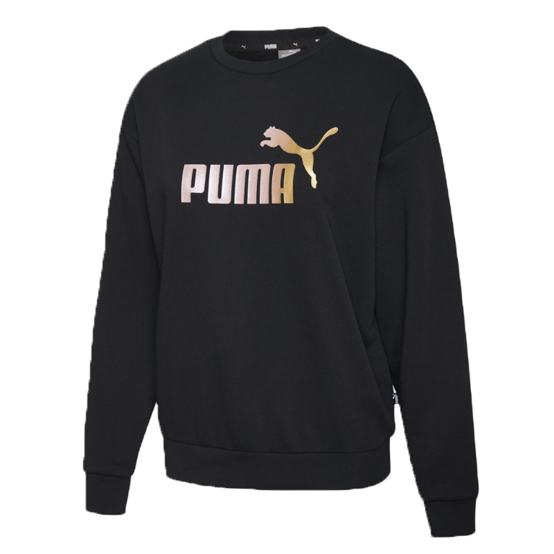 PUMA彪马女子2020ESS+ Metallic Crew Sweat针织卫衣583841-02