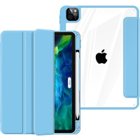 久宇 iPad Pro11保护套2021款11英寸磁吸拆分透明保护壳A2301智能休眠平板电脑A2459笔槽防摔支撑外套