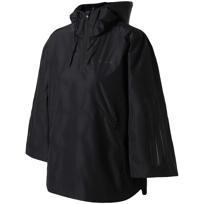 adidas阿迪达斯NEO女子外套夹克防风休闲运动服CV7343 L CV7343黑