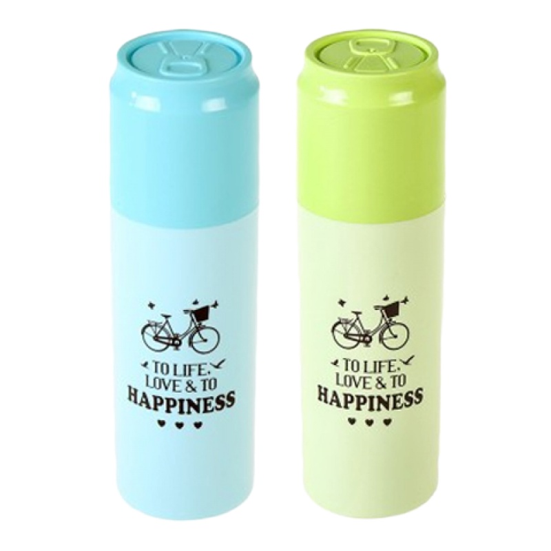 可乐款绿+蓝各一个 便携式旅游洗漱杯旅行牙刷盒漱口杯子套装刷牙具牙缸牙膏收纳带盖