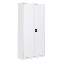 贞合 钢制铁皮柜办公储物档案柜文件柜带锁玻璃门资料柜多层