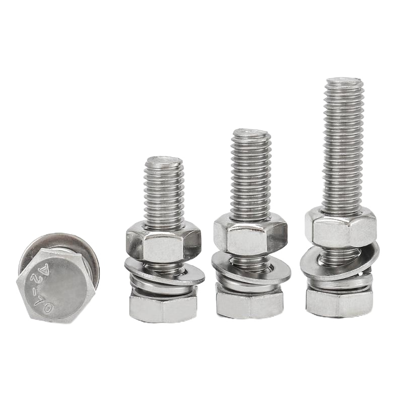 金超外六角螺栓304不锈钢螺丝螺母套装配件大全M4*25mm 单位:套