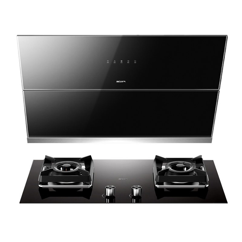 老板名气(MQ)油烟机2301A+ B328A(天然气)20立方大吸力 免清洗 爆炒无烟