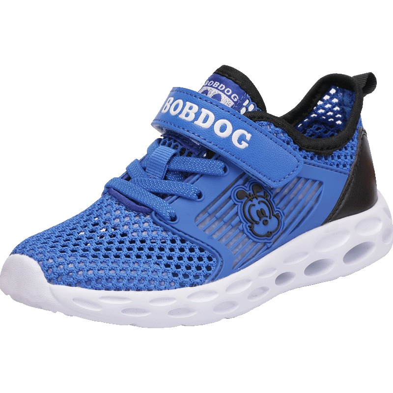 巴布豆童鞋男童运动鞋2019夏款透气网鞋老爹鞋男儿童鞋子