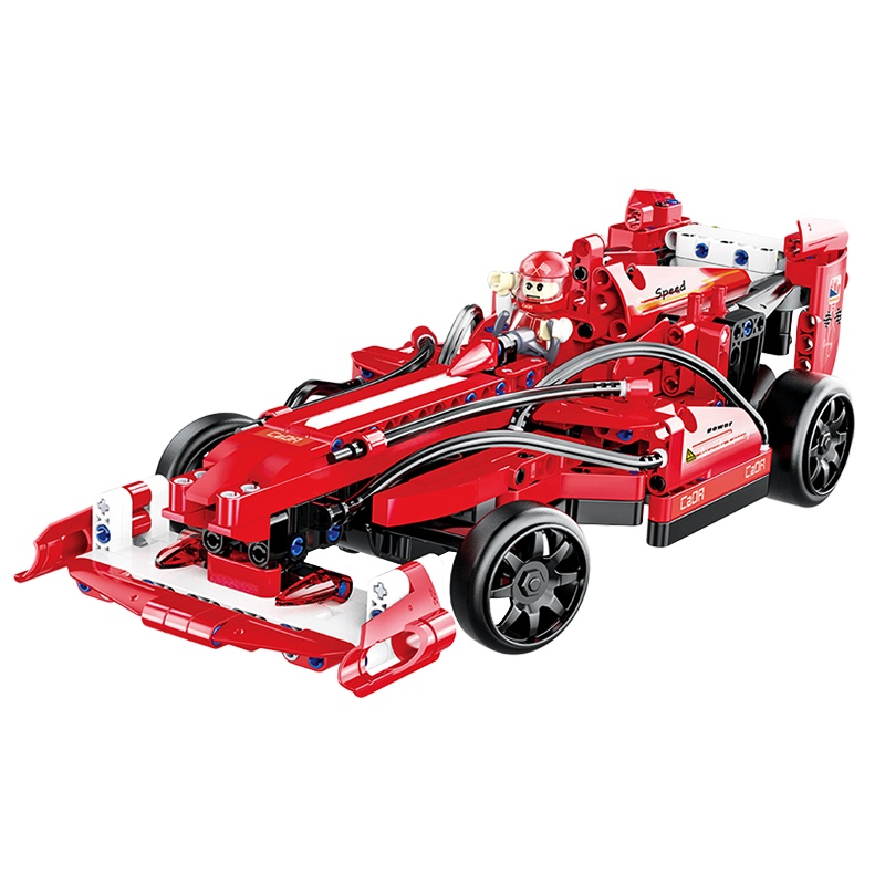 双鹰遥控积木赛车益智玩具积木拼装玩具益智6-7-8-10岁男孩儿童 C51010