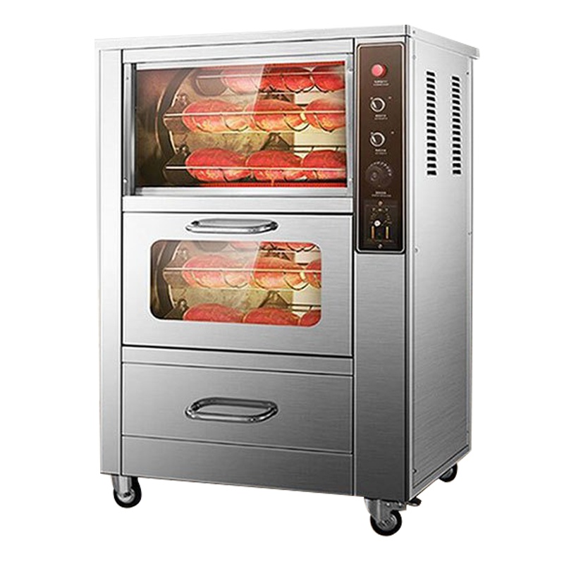 lecon/乐创 商用烤地瓜机全自动烤红薯机器 烤玉米电热炉街头摆摊 128型立式标准款KSJ/DP/B2-20L