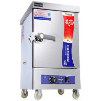 乐创(lecon) 蒸饭柜 LC-2K004 小型定时蒸饭柜 4盘家用蒸饭柜 220V全自动商用蒸饭车蒸饭机