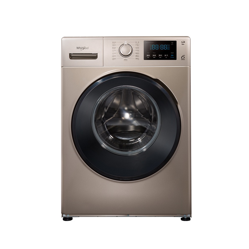 惠而浦(whirlpool) 8公斤大容量家用变频静音滚筒洗衣机全自动 WG-F80870BE 惠金色