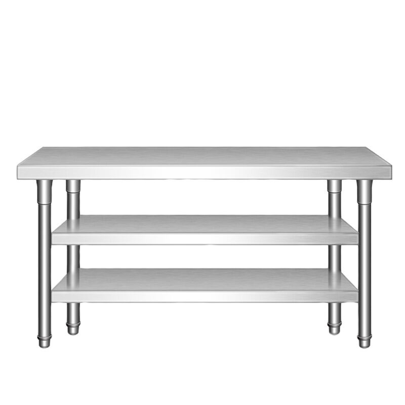 商用不锈钢操作台 厨房储物柜组合台面 1500*760*800