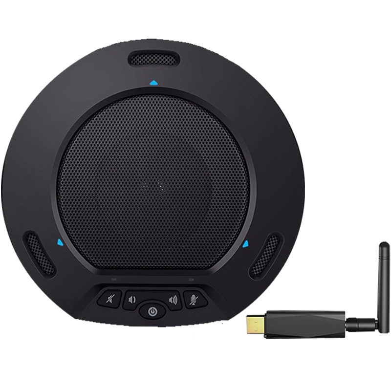 同三维TM2W视频会议全向麦克风 USB全向麦 内置扬声器消除回音 会议麦克风阵列 拾音半径5米 2.4G无线全向麦克