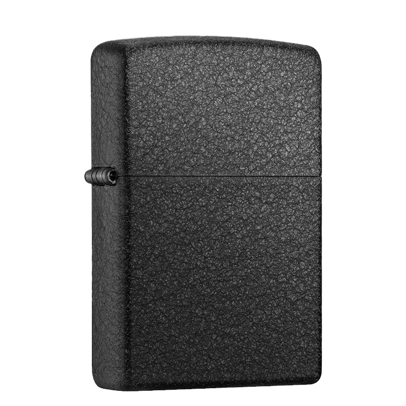 之宝(Zippo)打火机 黑裂漆 哑漆236 煤油防风火机经典男士生日礼品礼物-新机无油