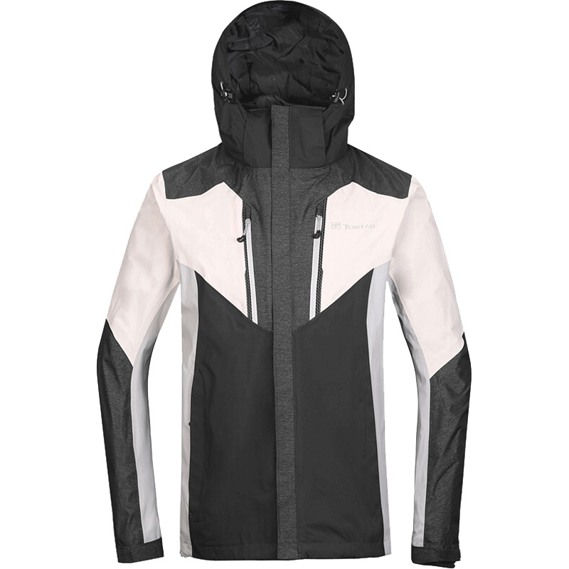 探路者（TOREAD）户外防风保暖透湿两件套套绒冲锋衣KAWF91513/KAWF92514