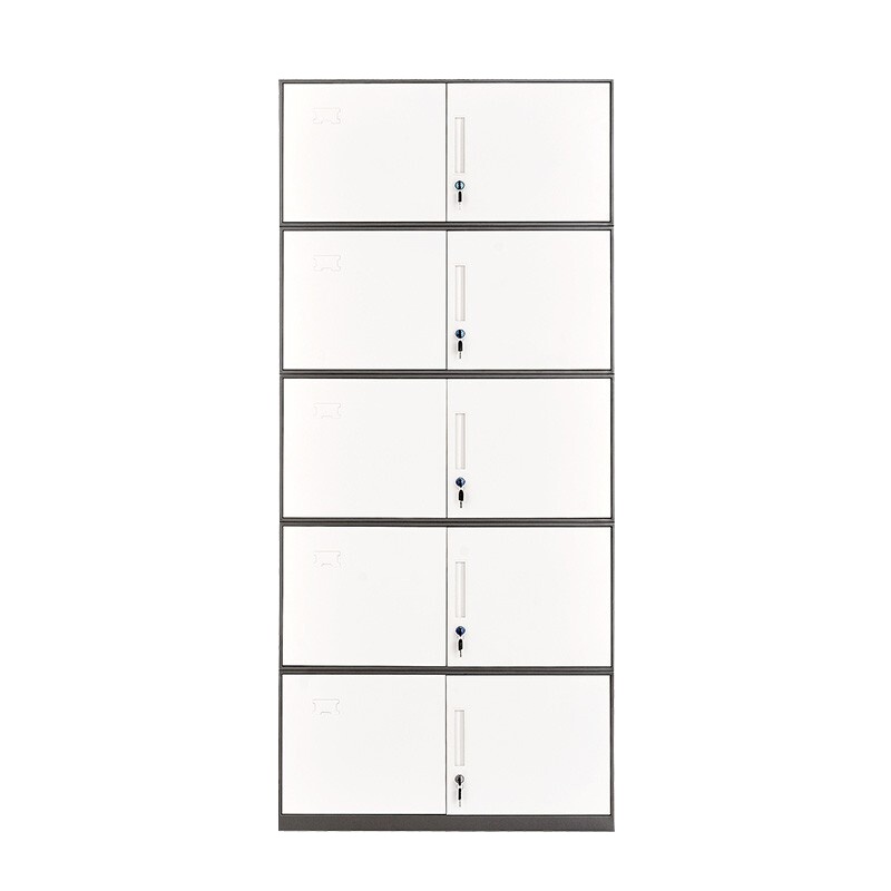 是尚 文件柜薄边铁掩门五节柜钢制文件柜铁皮柜资料柜档案柜铁皮柜