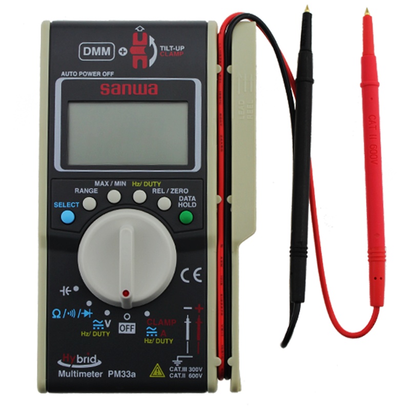 三和(SANWA)PM33a复合型数字万用表 钳形表 二合一 易操作 高精度