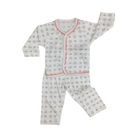 小马波迪儿童内衣男童春夏睡衣套装开胸肩开套婴儿衣服女宝宝