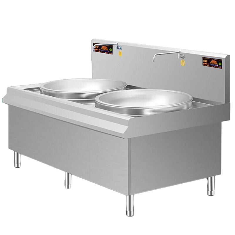 德玛仕 HW-SXC12C-01/15C-01 商用电磁炉大锅灶 双头单尾小炒 304材质
