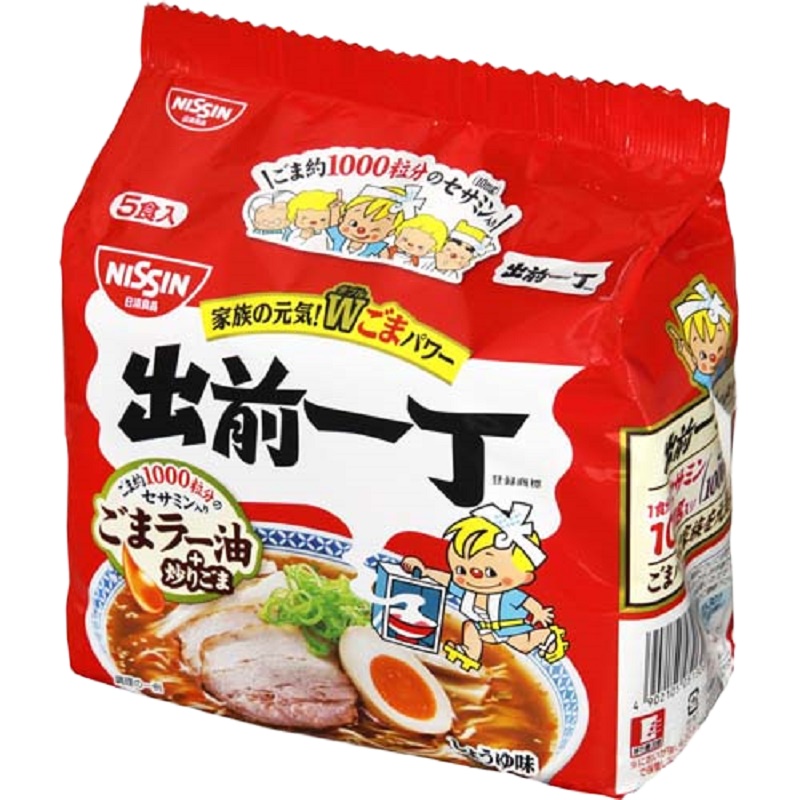 出前一丁装醇香麻油风味煮面 五包装