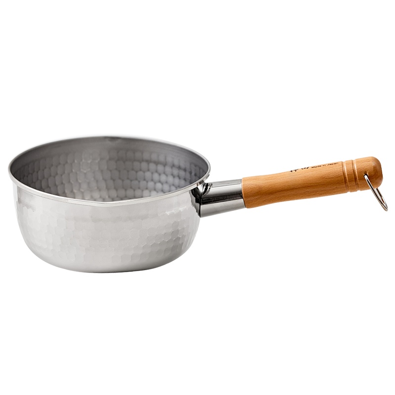 苏宁极物 日本制造不锈钢雪平锅奶锅汤锅泡面锅不粘锅1.9升(附赠锅盖)