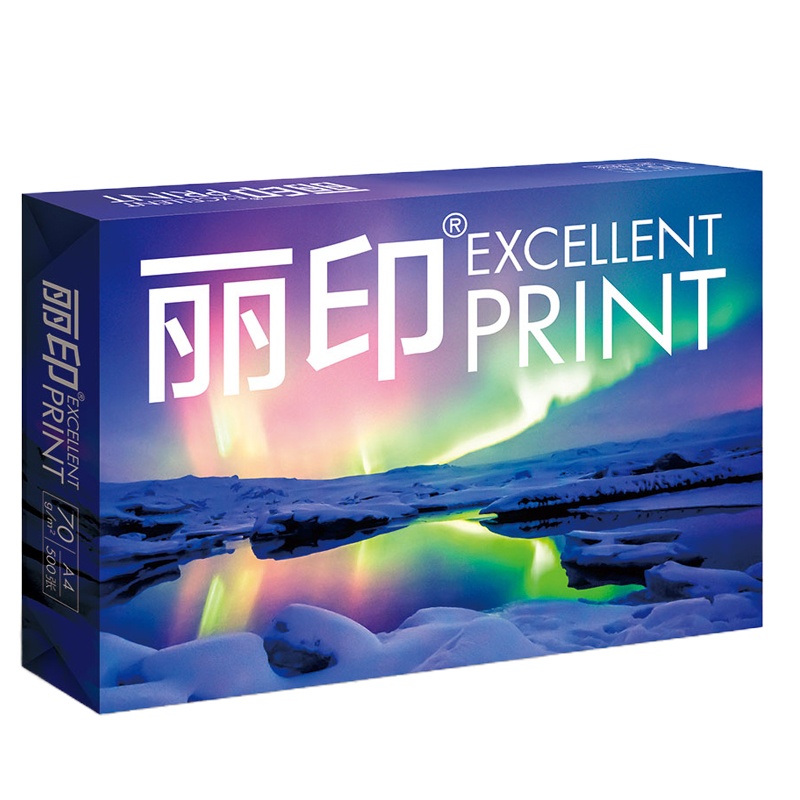 诚信达 丽印a4打印纸70g 蓝丽印极光纯白A4复印纸 5包/箱