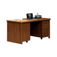 钜晟 新中式实木办公桌1.6米胡桃木写字台书桌JS-GLAZ-1654