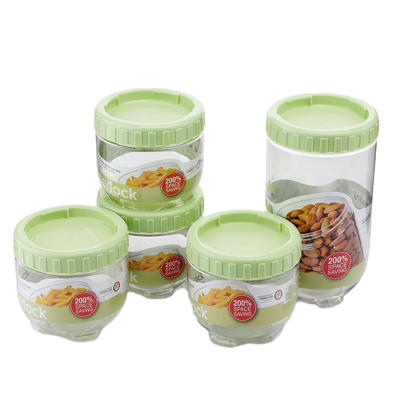 乐扣/家用品新概念储物罐五件套B（INL301S5FU）