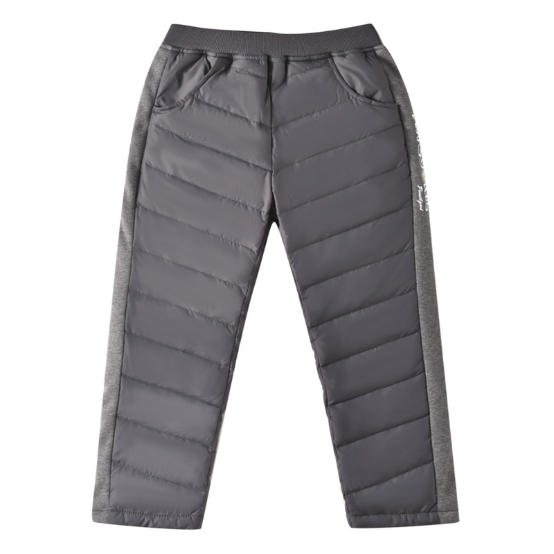 铅笔俱乐部童装2020秋冬儿童羽绒长裤加绒中大童羽绒裤舒适男童女童棉裤