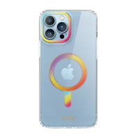 ESCASE苹果iPhone13Promax手机壳Magsafe磁吸彩虹透明防摔2021硅胶软边超薄手机保护套男女款适用
