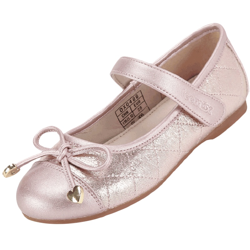 天美意童鞋女童皮鞋春季儿童时尚单鞋中小童公主鞋演出方口舞蹈鞋