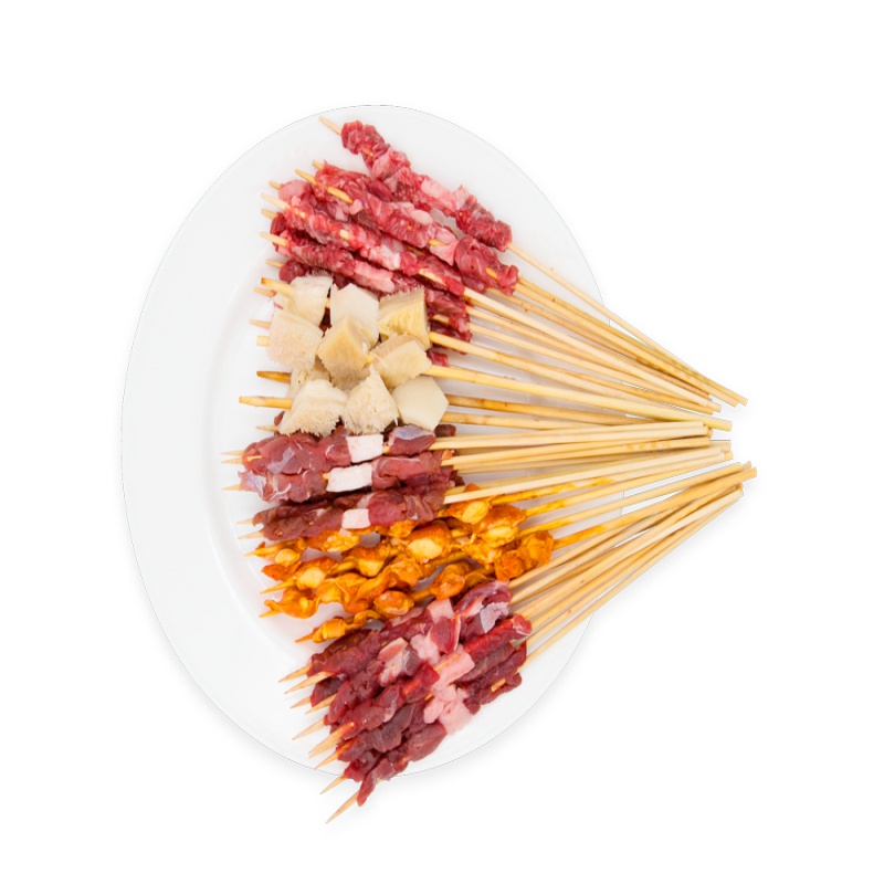 游牧御品 蒙古特色小串 家庭装 520克 牛肉小串 羊肉小串 驼肉小串 牛肚小串 掌中宝小串 烧烤食材 BBQ