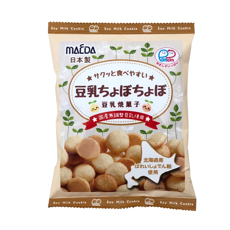 前田乔卡豆乳风味蛋圆饼干 香脆零食 宝宝 婴儿辅食 零食 小饼干