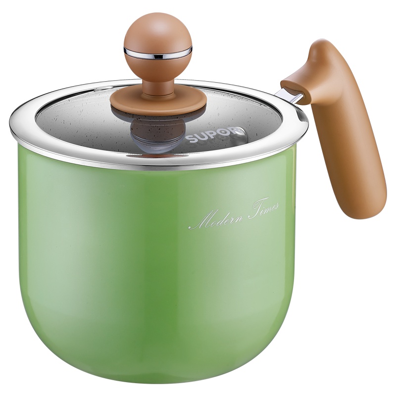 苏泊尔(SUPOR)迷色系列奶锅 泡面锅 明火专用 ET14JAP01-V 14cm绿色