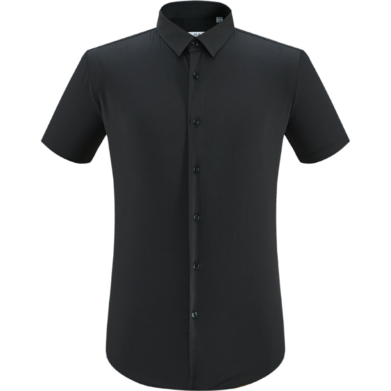 HLA海澜之家微弹简约正装衬衫2019夏季服帖有型短衬男HNCBD2R024A