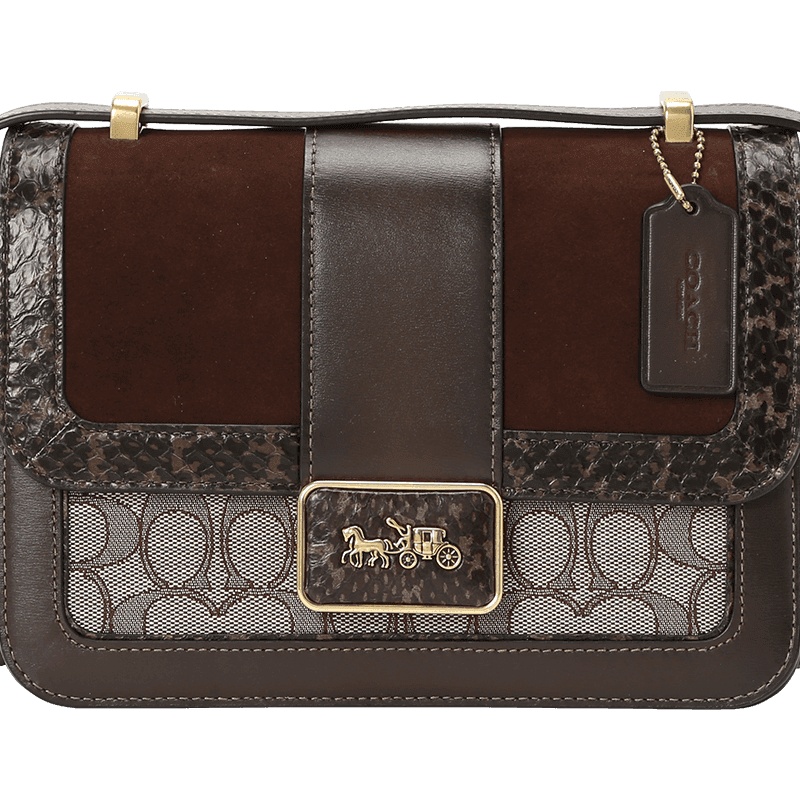 COACH ALIE 口盖包 方扣马车标 C0712