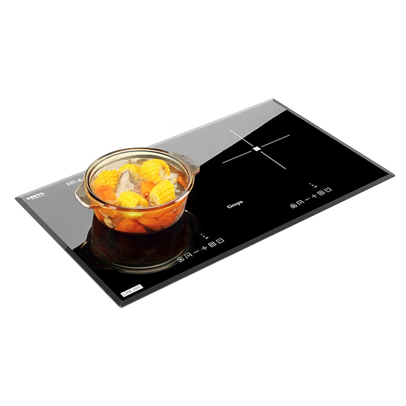 古牌(Gropa)嵌入式电陶炉公寓镶嵌双灶电炉欧式电磁炉家用厨房多功能台嵌两用双灶节能智能爆炒意大利面板