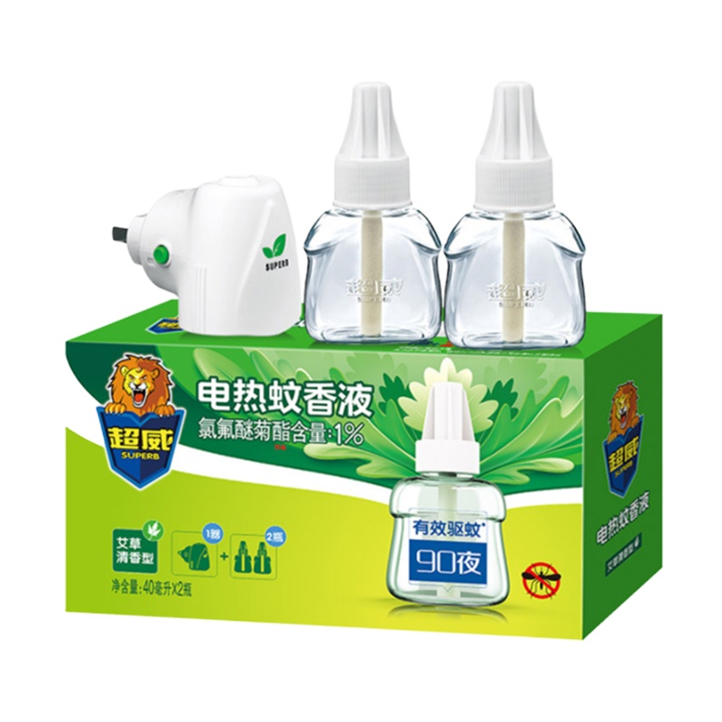 超威 CZ 电蚊香液电蚊液艾草清香型(1器+2瓶*40ml)