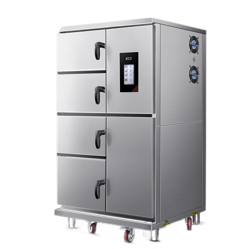 德玛仕(DEMASHI)蒸饭柜商用 电蒸箱热蒸饭车蒸馒头机器多格海鲜蒸柜 HY-DZG-0420[4格13盘 工程款]