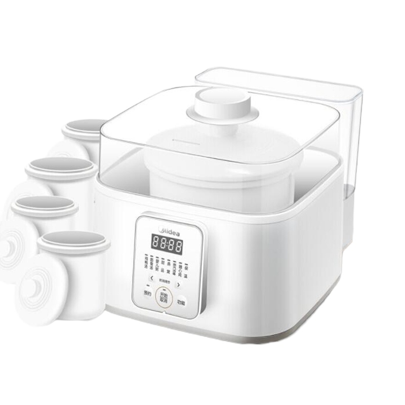 美的(Midea) 电炖锅 MD-DZ16power501 电炖盅蒸汽煮粥锅1盅5胆多功能白瓷内胆鸡汤蒸汽锅智控版