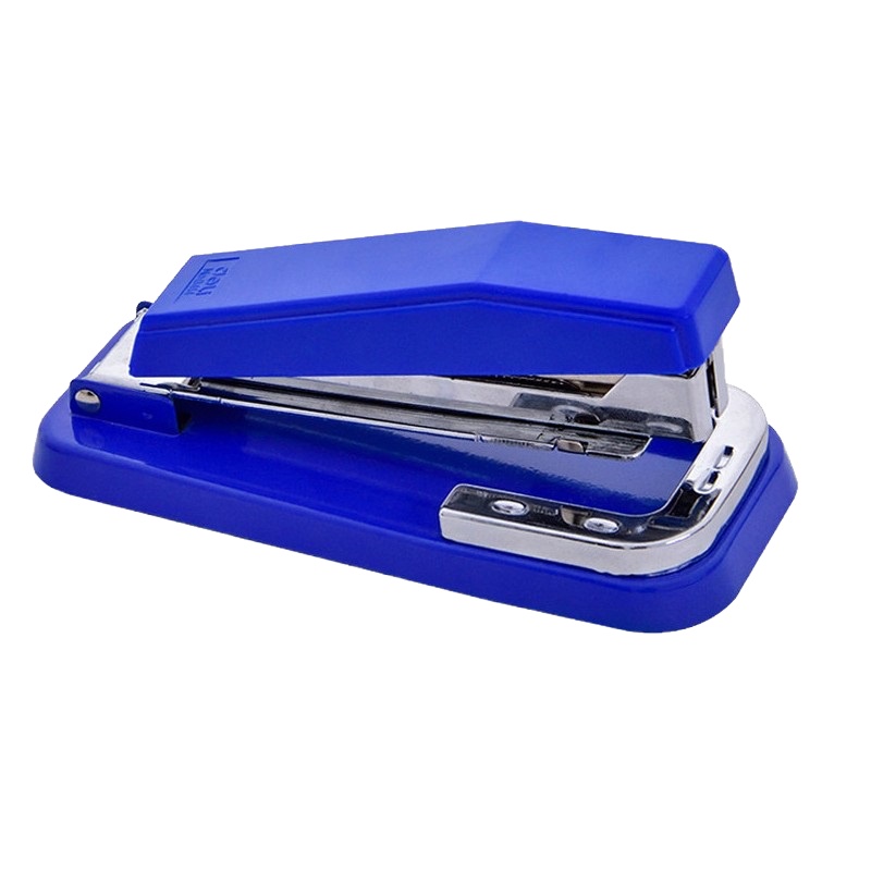 得力 旋转式订书机/订书器 临时装订可拆 10台装 蓝色0414