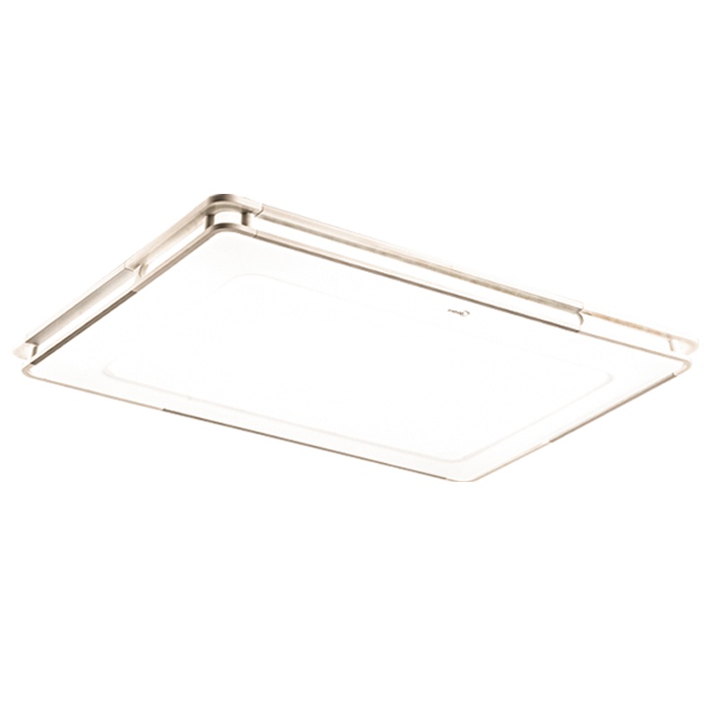 美的LED简约现代长方形吸顶灯客厅灯温馨浪漫房间灯卧室灯遥控调光灯照射面积15m²-30m²