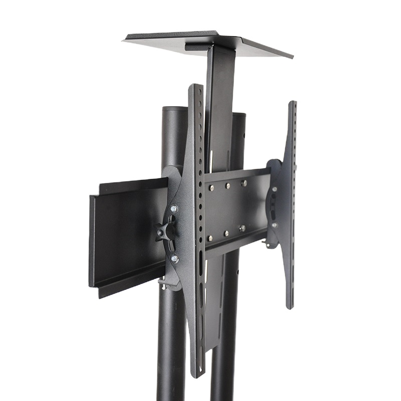 LG液晶电视机架可移动落地支架显示器旋转挂架活动立式推车通用32-70寸视频会议落...