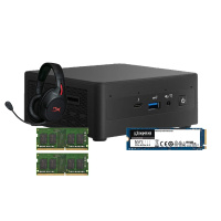 英特尔猎豹峡谷NUC11PAHi7不带系统+2根金士顿KVR DDR4 3200 8G笔记本内存+1TB SSD固态硬盘+天箭无线耳机