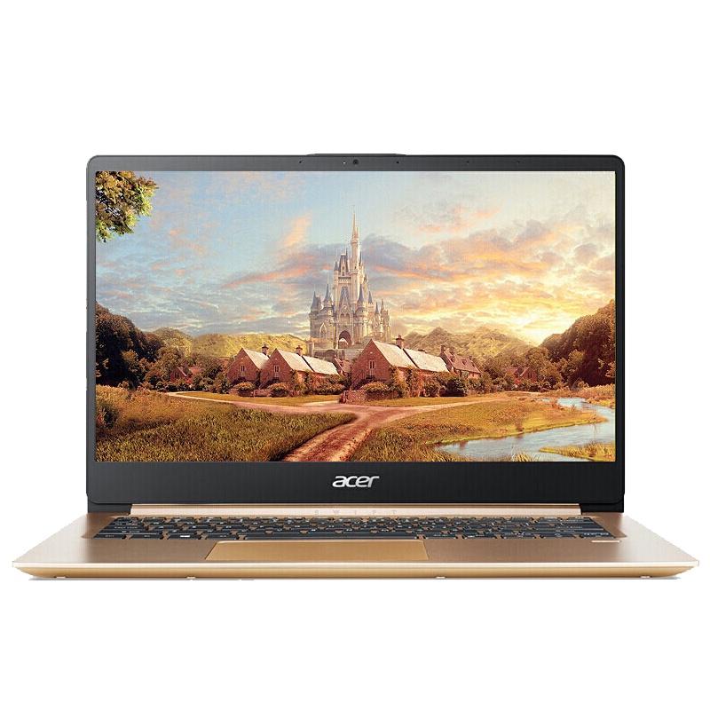 宏碁(acer)蜂鸟Swift SF114 14.0英寸微边框金属便携轻薄本笔记本电脑(四核N4100 4GB 256GB IPS屏 指纹识别 金色)学生商务办公本